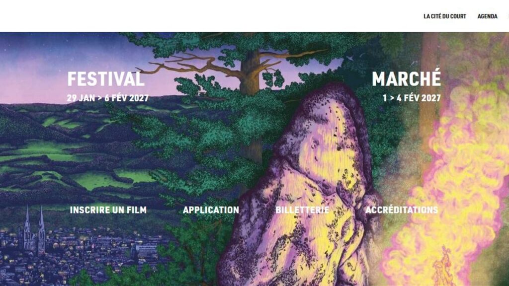 クレルモン=フェラン国際短編映画祭 公式サイトのトップページ